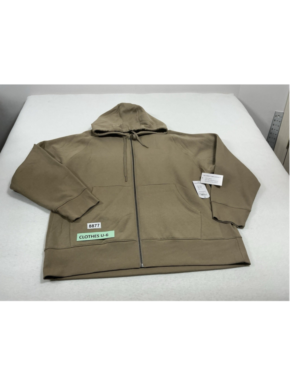 Adult NWT Xersion Soft Fleece Hoodie XL Brown Full Zip
